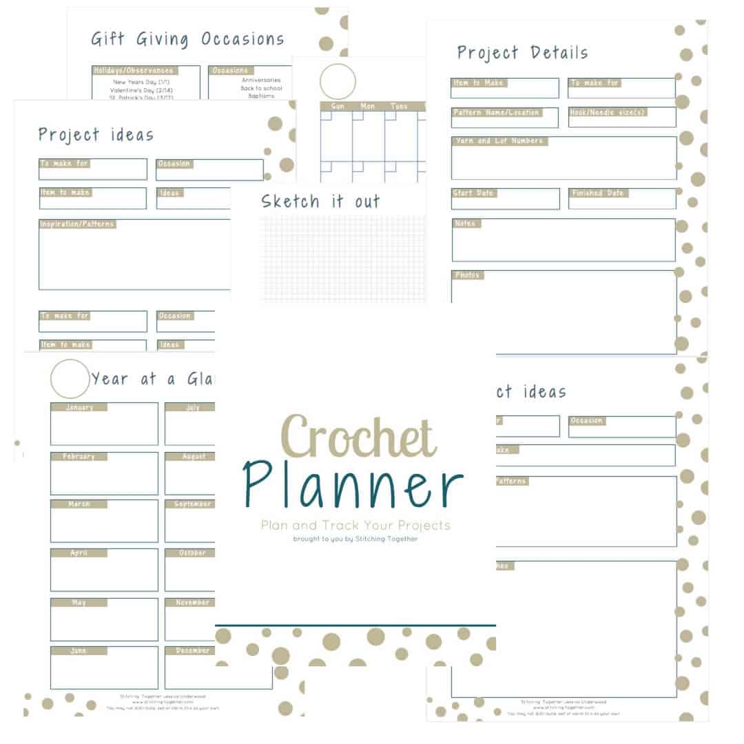 Crochet Planner - Free Download - Stitching Together