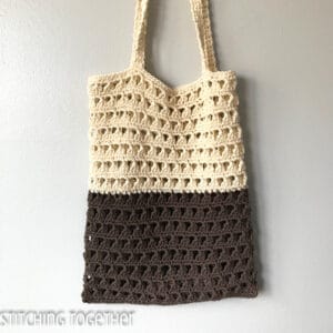 Meet Me at the Market Crochet Grocery Bag