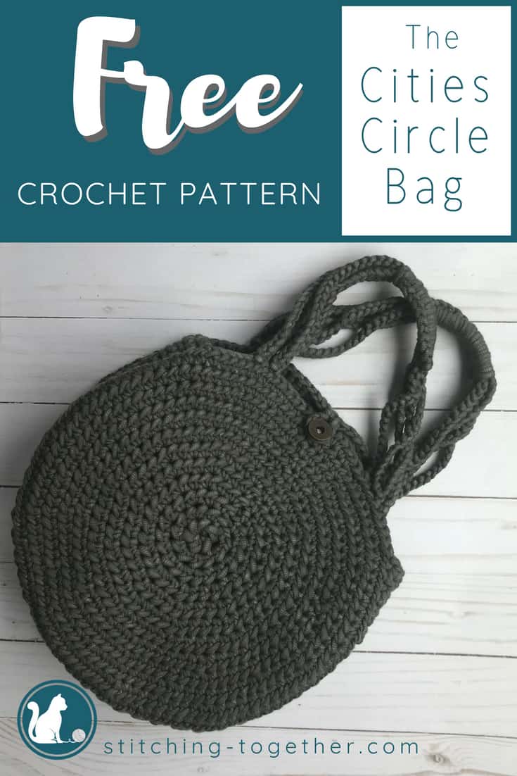 Crochet half circle handbag pdf pattern - Inspire Uplift