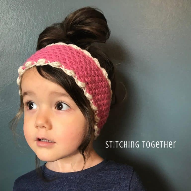 Crochet Ear Warmer Pattern [with a Size Chart!] Stitching Together