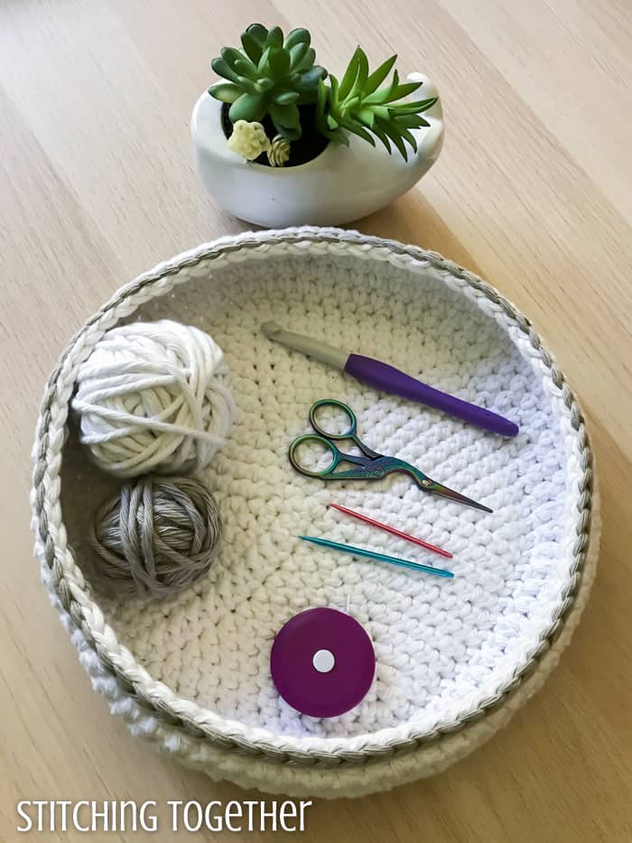 Round Yarn Bowl knitting bowl crochet bowl MADE TO ORDER