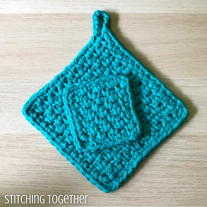 Easy Square Crochet Potholders - Your Crochet