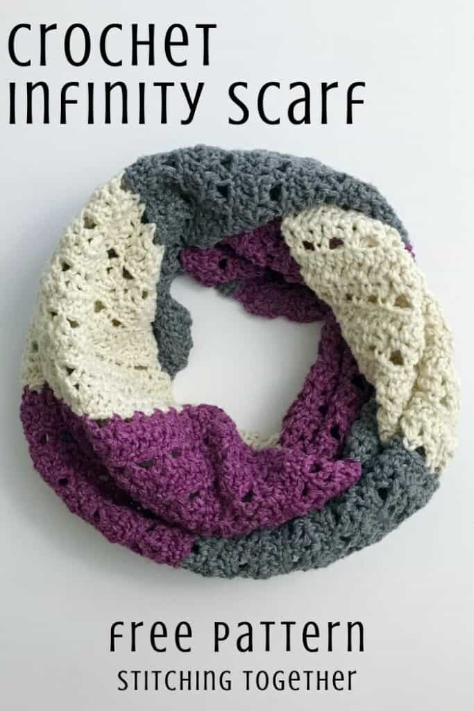 diy crochet infinity scarf