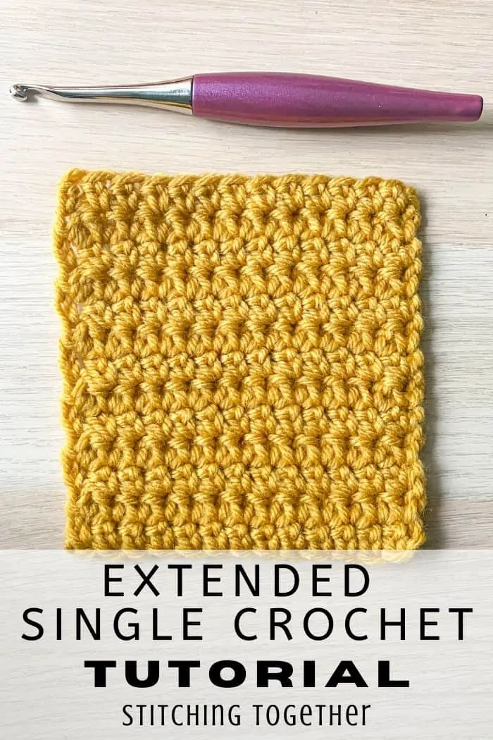 Extended Single Crochet Tutorial (esc escx with photos!)