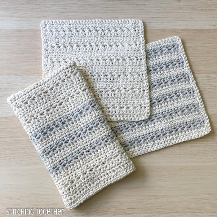 Easy Kitchen Dish Towel With Loop Crochet Pattern