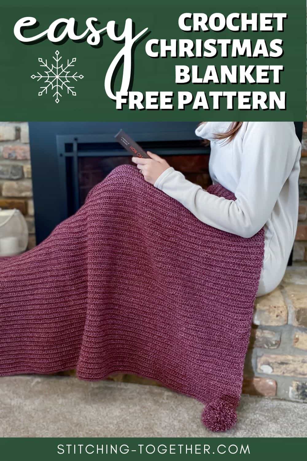 The Easy Crochet Christmas Blanket You'll Want to Use All Year