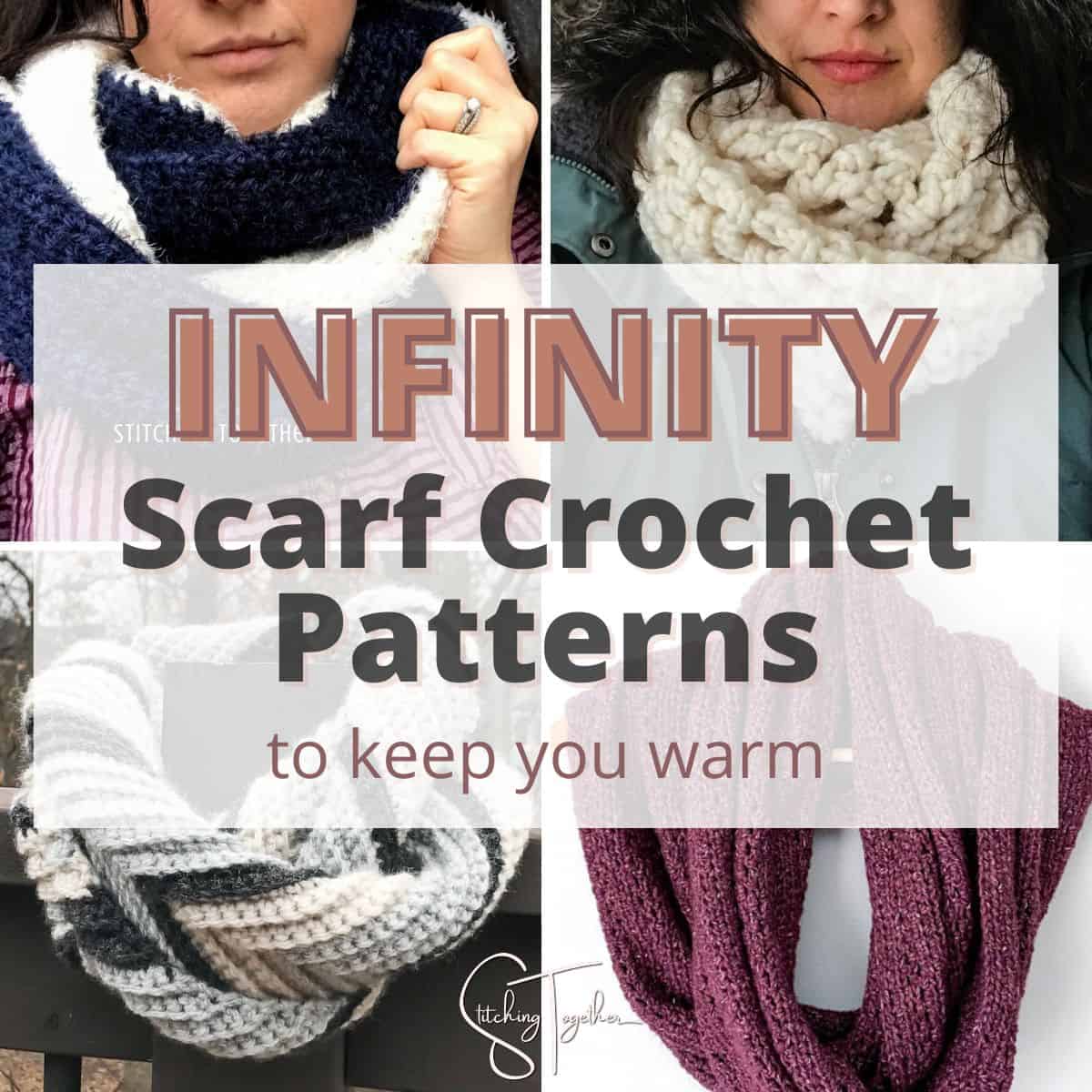 CROCHET PATTERN Oversized Infinity Scarf Pattern Hooded Cowl 
