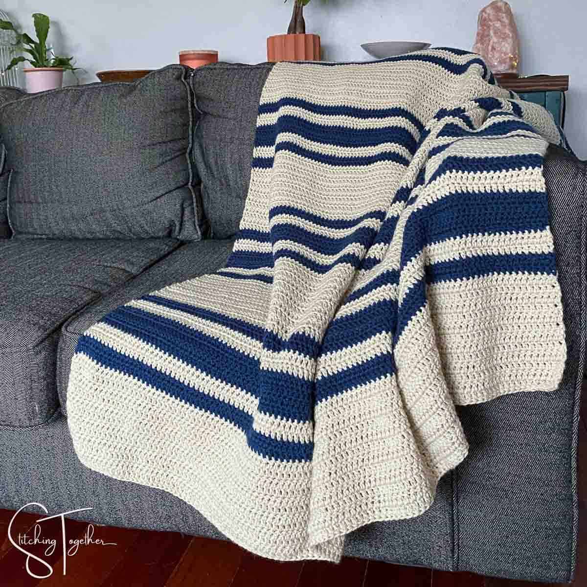double crochet stitch blanket