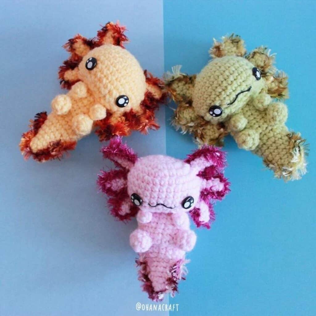 10+ Adorable Axolotl Crochet Patterns