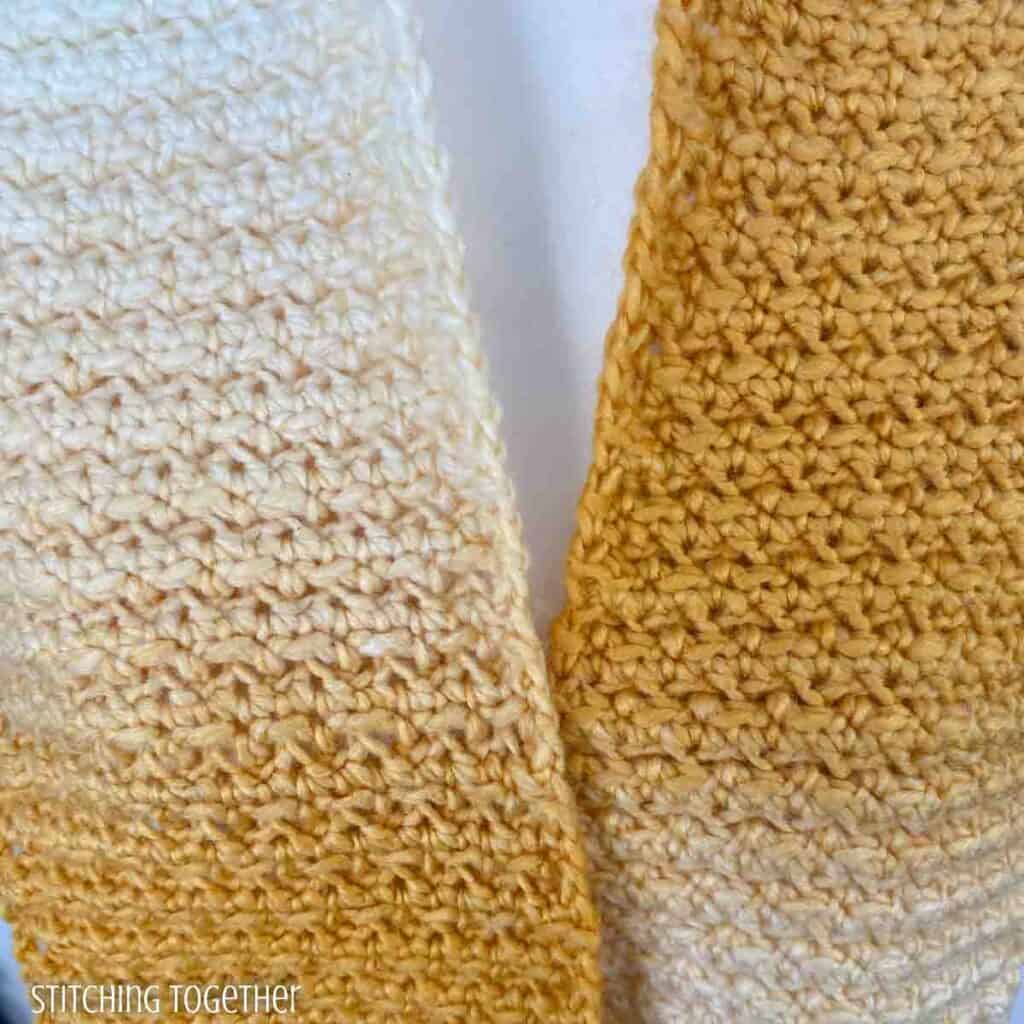 Sunrise Alpine Stitch Scarf Crochet Pattern