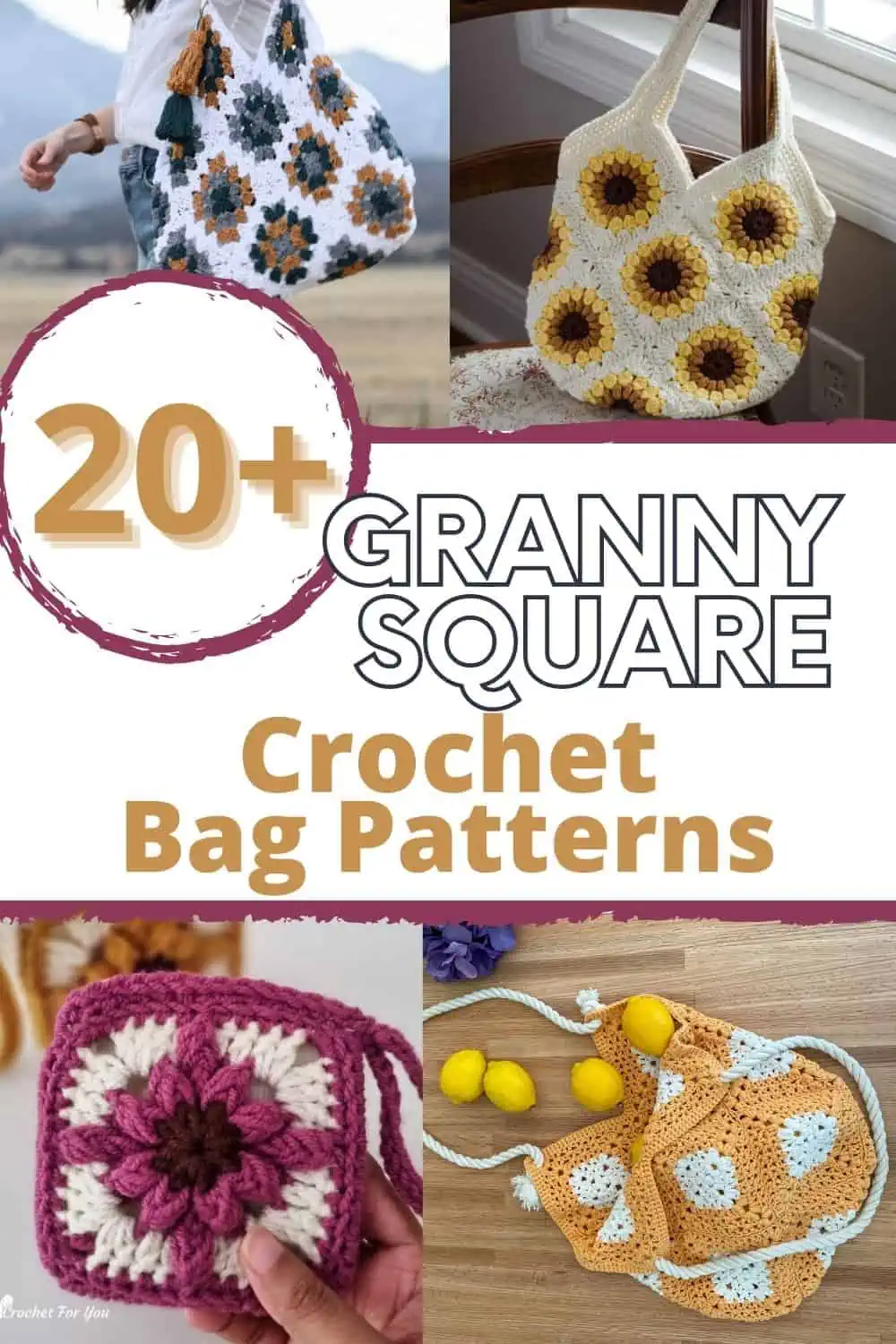 Easy Granny Square Bag - Crafty Cruella