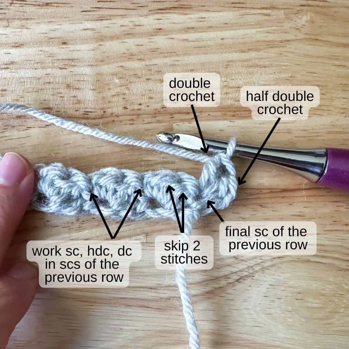How to Crochet the Sedge Stitch - Free Tutorial