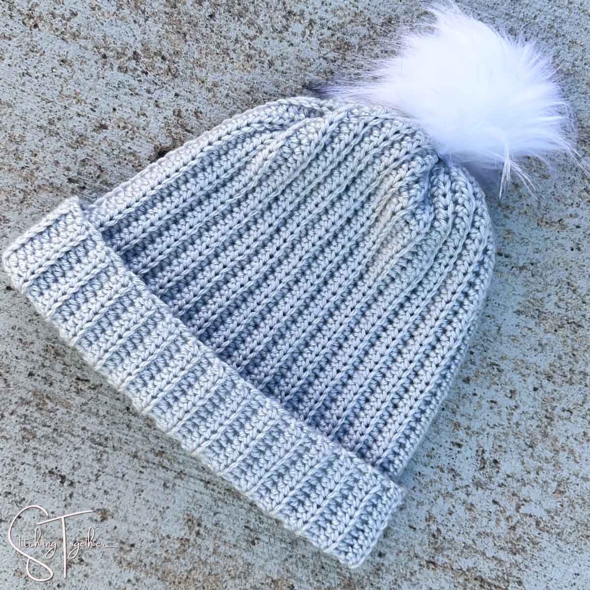 SUPER EASY KNIT RIBBED HAT // Step by Step Tutorial