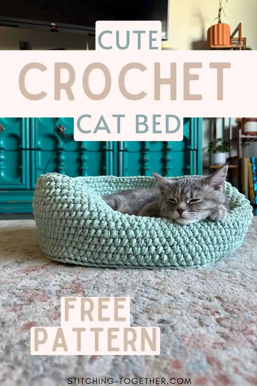 Cozy Crochet Cat Bed Pattern - Free & Easy