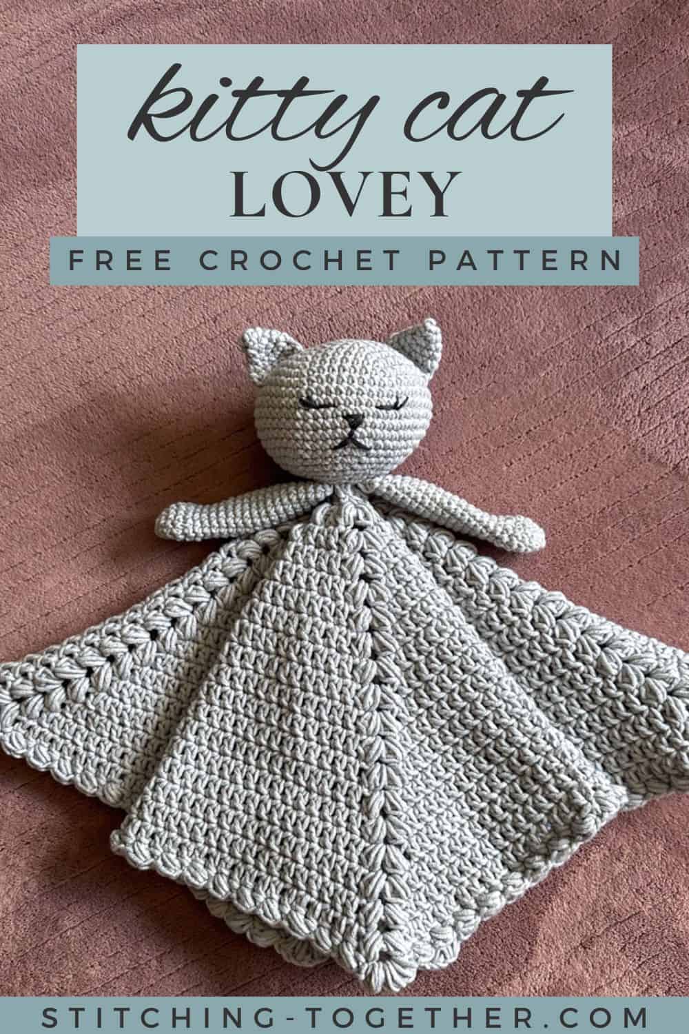 Kitty Cat Lovey Crochet Pattern