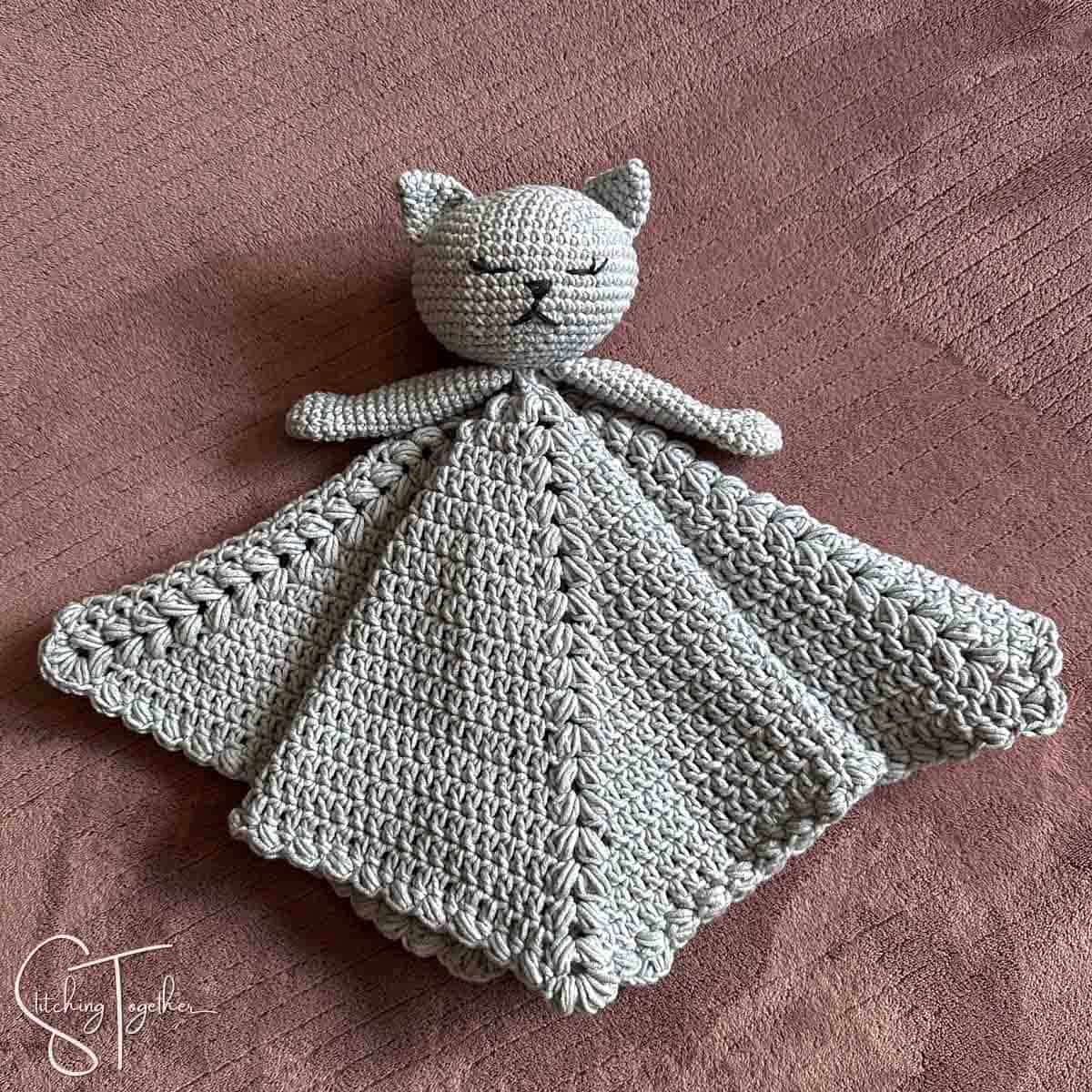 Kitty Cat Lovey Crochet Pattern